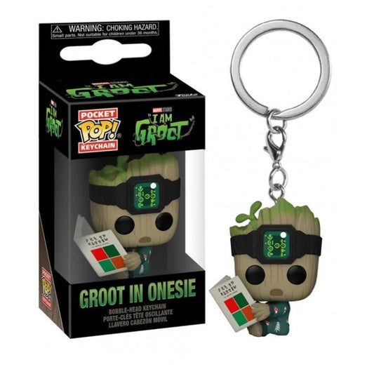 Funko Pop! Pocket Marvel Studios I'Am Groot (Groot In Onesie) Portachiavi Figure