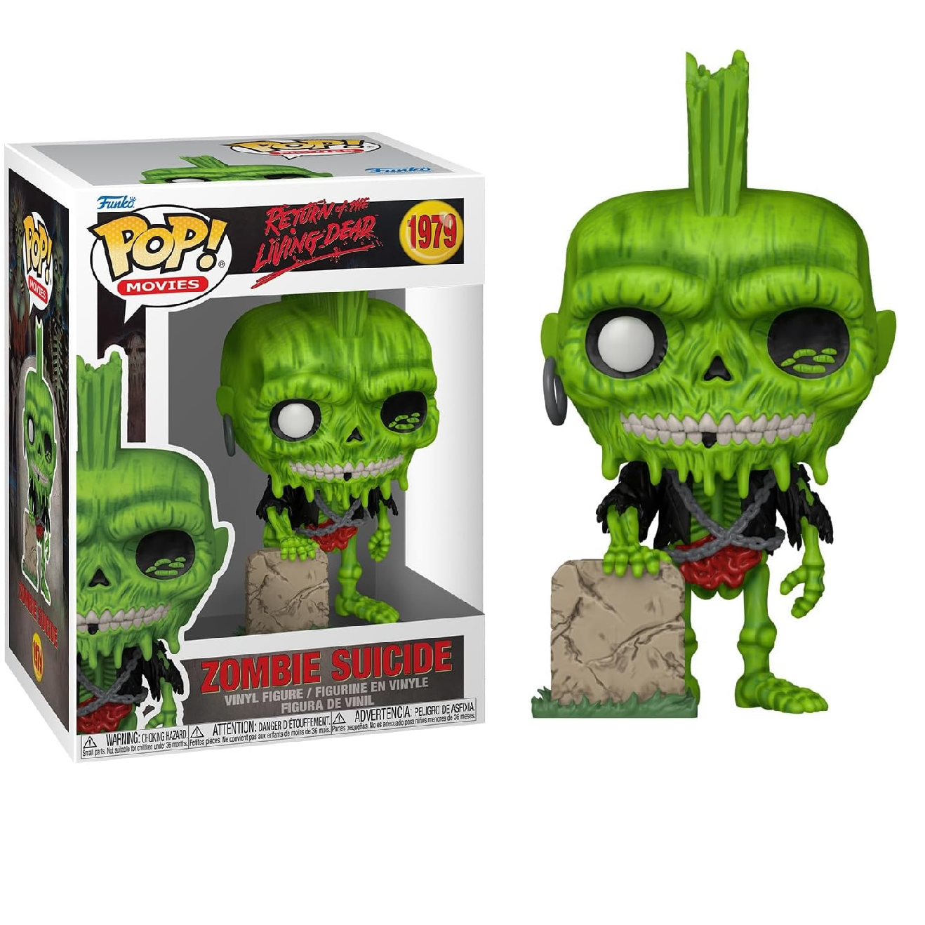 Funko Pop! Movies: Return Of The Living Dead (1979) Zombie Suicide Figure - Vinyl 11cm