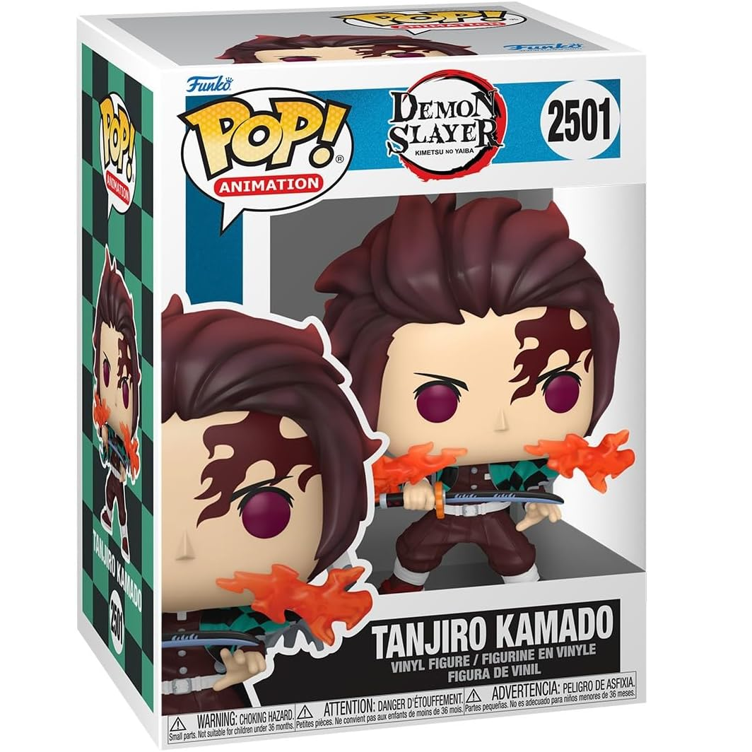 Funko Pop! Animation Demon Slayer (2501) Tanjiro Kamado (Fire Breathing) - Vinyl Figure 9cm