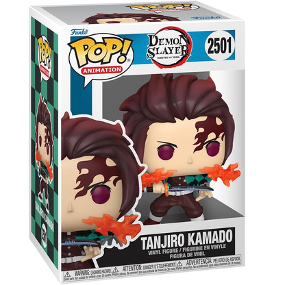 Funko Pop! Animation Demon Slayer (2501) Tanjiro Kamado (Fire Breathing) - Vinyl Figure 9cm