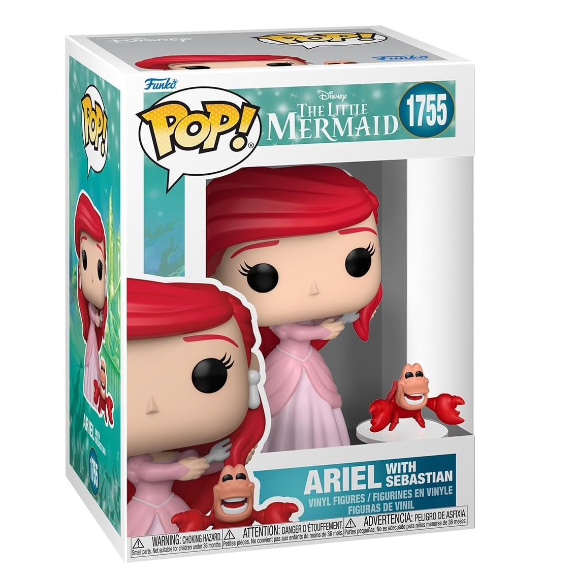 Funko Pop! Disney: The Little Mermaid La Sirenetta (1755) Ariel With Sebastian 9Cm