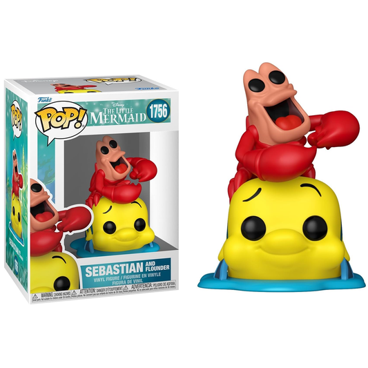 Funko Pop! Disney: The Little Mermaid La Sirenetta (1756) Sebastian And Flounder 9Cm