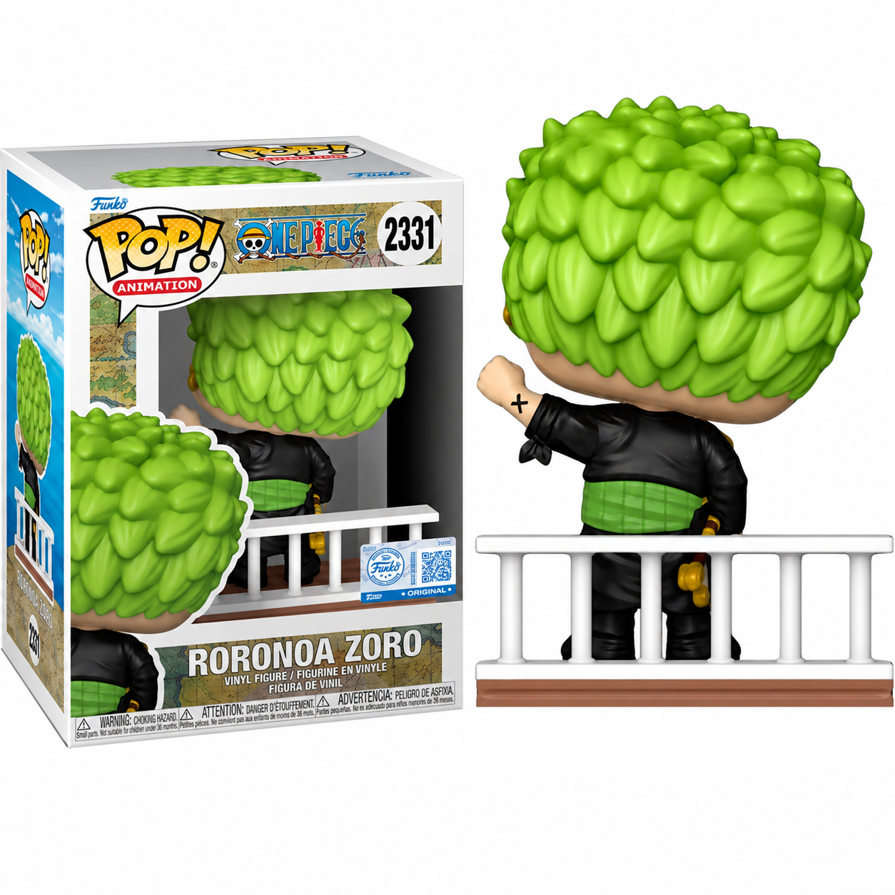 Funko Pop! Animation: One Piece (2331) Roronoa Zoro Exclusive - Vinyl Figure 9cm
