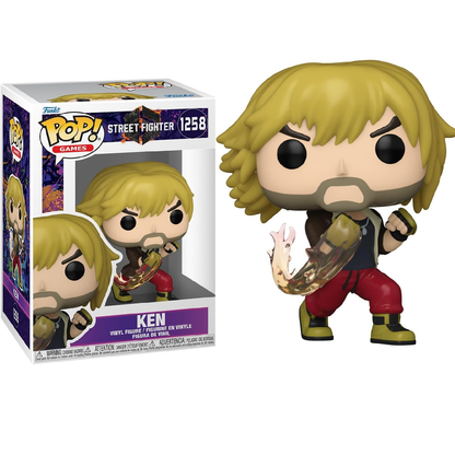 Funko Pop! Games - Street Fighter (1258) Ken - Vinyl Figure 9Cm