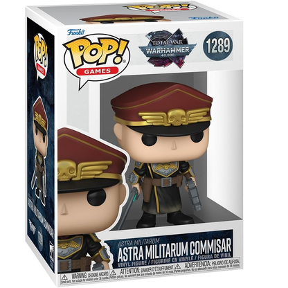 Funko Pop! Games: WarHammer 40.000 - (1289) Astra Militarum Commisar - Vinyl Figure 9cm