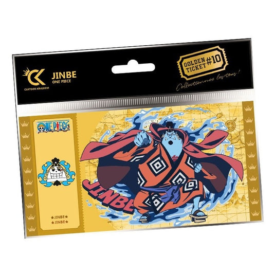CARTOON KINGDOM - GOLDEN TICKET: ONE PIECE (JINBE) #10 BIGLIETTO DA COLLEZIONE