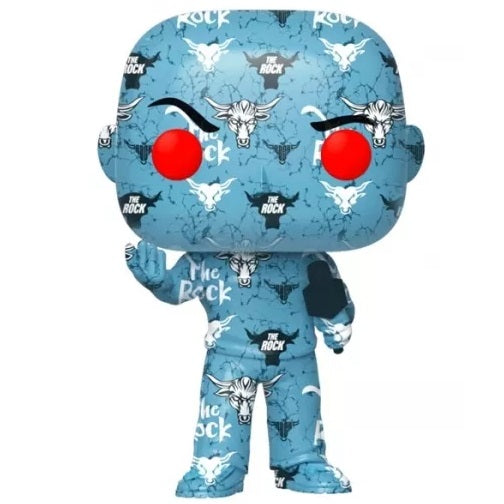 Funko Pop ! Wwe (44) Artist Series: The Rock W/Case "Special Edition" Figure 9Cm