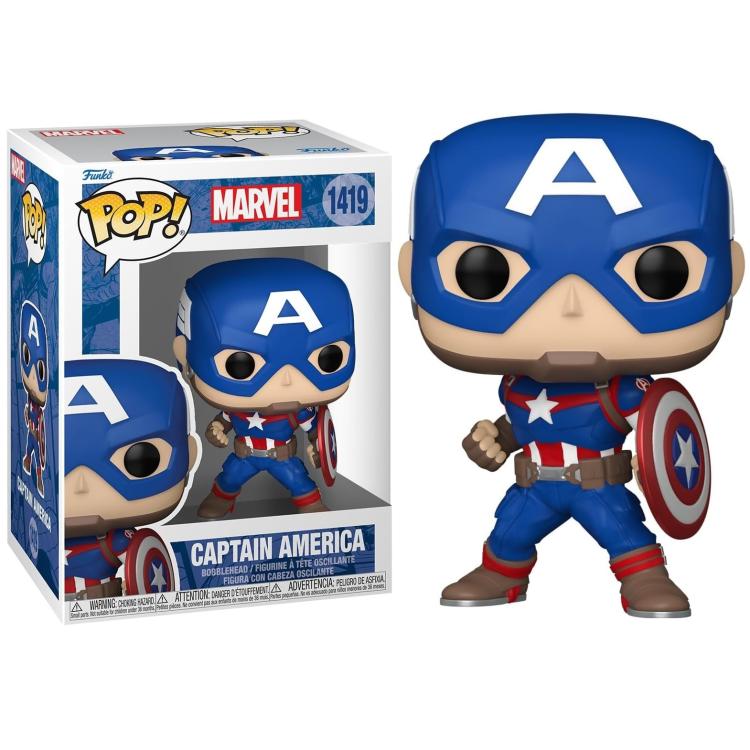 Funko Pop ! Marvel New Classic Captain America - (1419) Capitan America Figure