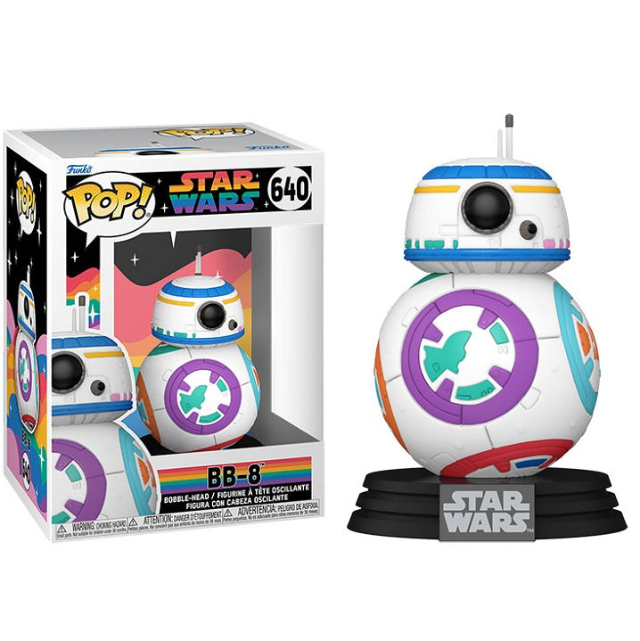 Funko Pop ! Star Wars Pride - (640) Bb-8 Vinyl Figure Bobble-Head 9Cm Nuovo