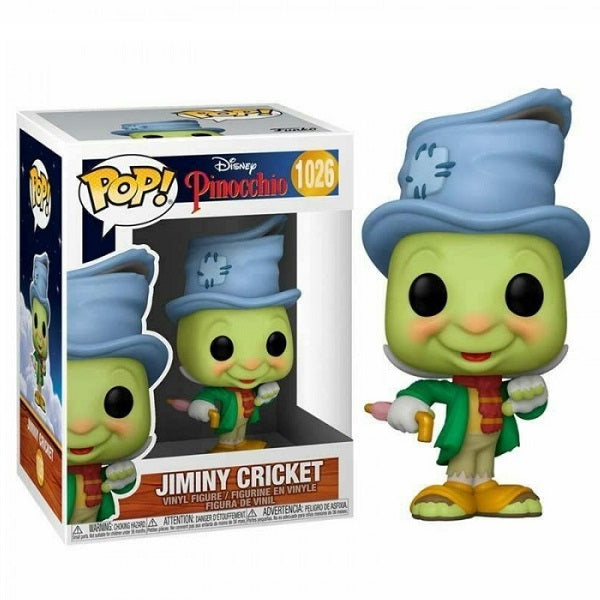 Funko Pop ! Disney Pinocchio - (1026) Grillo Parlante Figure Jiminy Cricket 9Cm