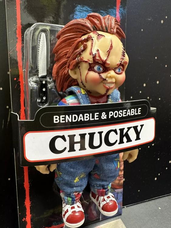 BENDYFIGS - HORROR CHUCKY ACTION FIGURE 15CM NOBLE COLLECTION BAMBOLA ASSASSINA