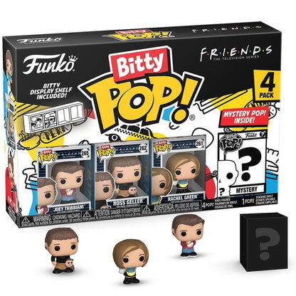 Funko Bitty Pop! Friends: 4Pack Joey Tribbiani/Ross Geller/Rachel Green +Mystery