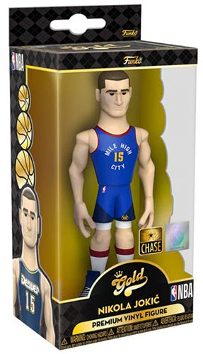 Funko Pop Gold ! Series Two Nba Nuggets- Nikola Jokic Chase Premium Vinyl Figure