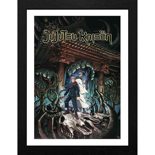 ABYSTYLE - JUJUTSU KAISEN (ITADORI & SUKUNA) POSTER INCORNICIATO STAMPA CORNICE