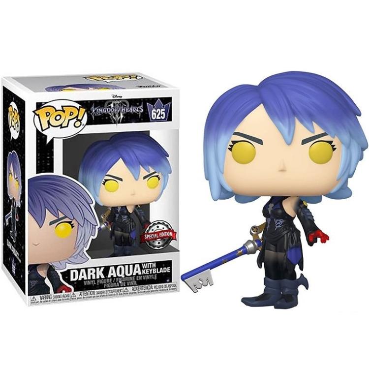 Funko Pop ! Disney Games Kingdom Hearts (625) Dark Aqua With Keyblade Special