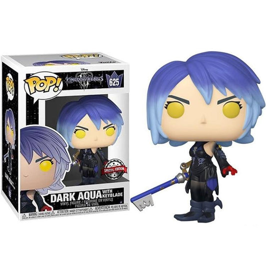 Funko Pop ! Disney Games Kingdom Hearts (625) Dark Aqua With Keyblade Special