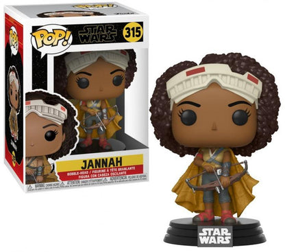 Funko Pop Star Wars 315 Jannah Vinyl Action Figure Statuina Collezione Statuetta