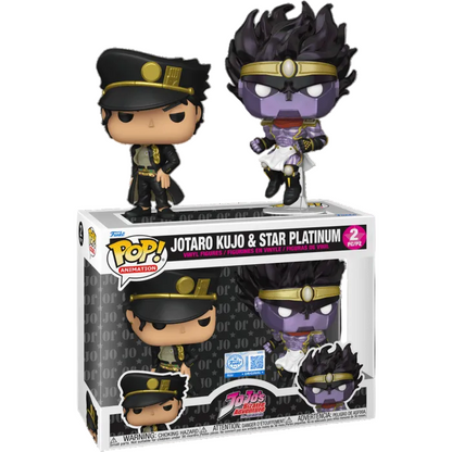 Funko Pop ! Animation - Jojo'S Bizarre Adventure - Jotaro Kujo & Star Platinum 2 Pack Figure 9cm