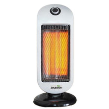 Joyteck Stufa Elettrica Al Carbonio Oscillante Stufetta Alogena 500/1000W Bianca