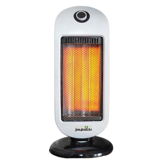 Joyteck Stufa Elettrica Al Carbonio Oscillante Stufetta Alogena 500/1000W Bianca