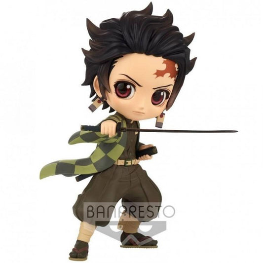 BANPRESTO Q POSKET DEMON SLAYER TANJIRO KAMADO 3 (B) STATUA FIGURE PVC 14 CM