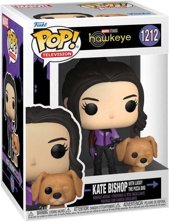 Funko Pop Television Marvel Hawkeye Kate Bishop With Dog Lucky 1212 Vinyl Figure