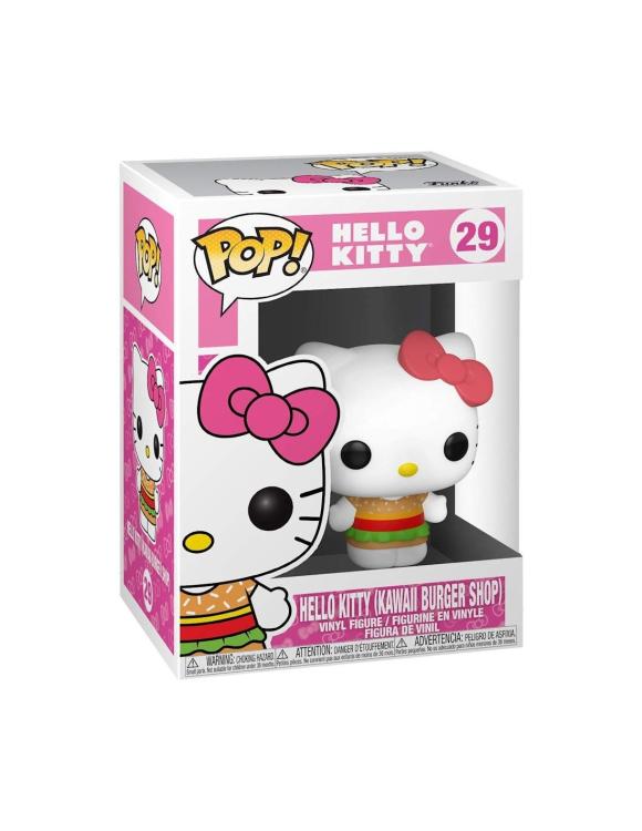Funko Pop ! Hello Kitty - (29) Hello Kitty (Kawaii Burger Shop) Vinyl Figure 9Cm