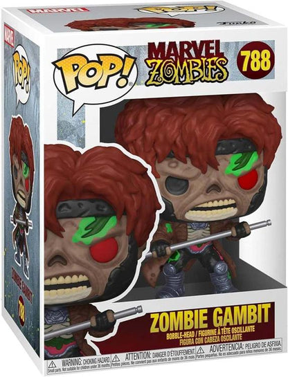 Funko Pop ! Marvel Zombies - Zombie Gambit - (788) Statuetta Vinyl Figure 9Cm