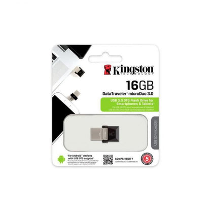 Kingston Pendrive Usb 3.0 32Gb Dt Micro Duo Dtduo3/32Gb Chiavetta Usb Smartphone