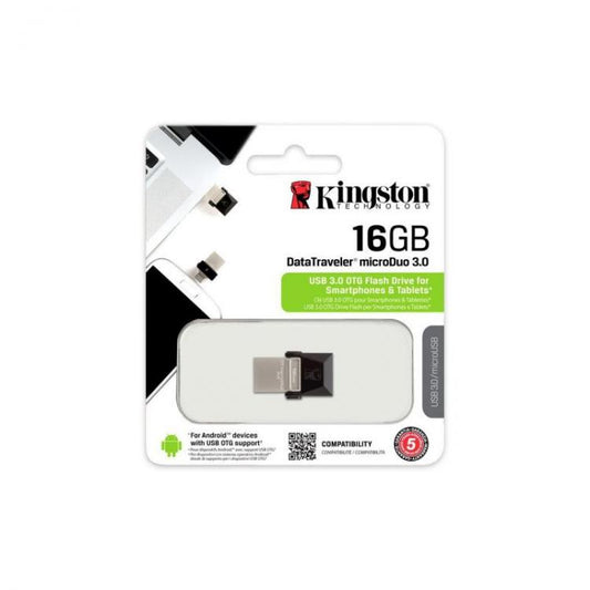 Kingston Pendrive Usb 3.0 32Gb Dt Micro Duo Dtduo3/32Gb Chiavetta Usb Smartphone