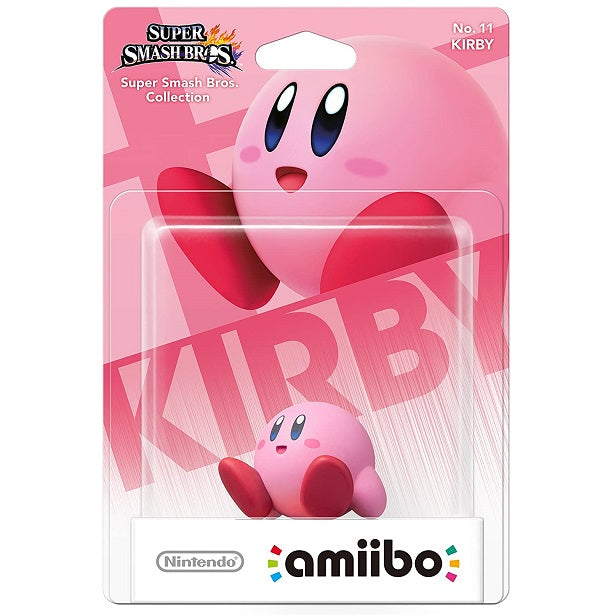 AMIIBO NINTENDO SUPER SMASH BROS COLLECTION - KIRBY NO.11 FIGURE STATUA NUOVO