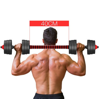 Kit Manubri Bilanciere Dumbbell Set Pesi Regolabili Componibili Da Palestra 30Kg