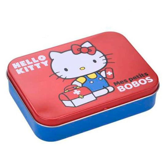 Hello Kitty Box Metallo 24 Medicazioni Adesive Cerotti Sterili Ragazzi Bambini