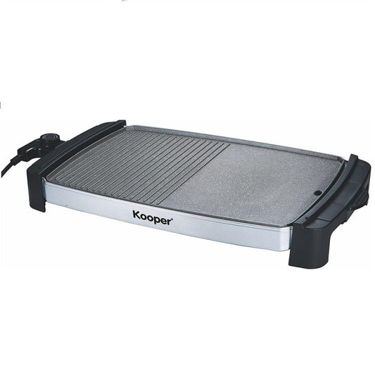 Kooper Piastra Antiaderente Elettrica Doppia Superficie Liscia / Grill 1900W