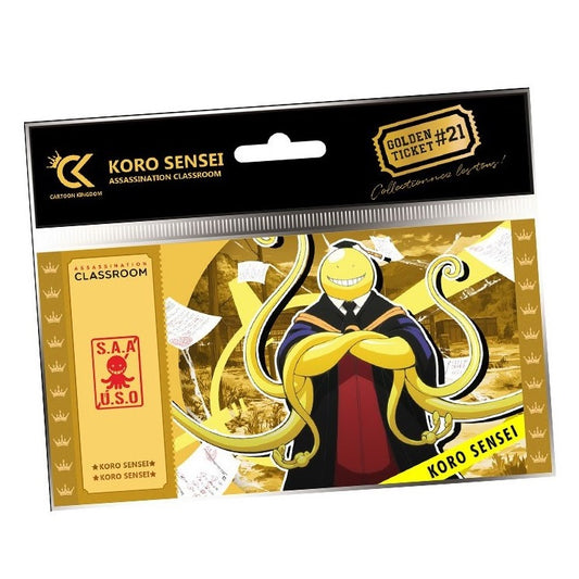 CARTOON KINGDOM - GOLDEN TICKET: ASSASSINATION CLASSROOM (KORO SENSEI) #21