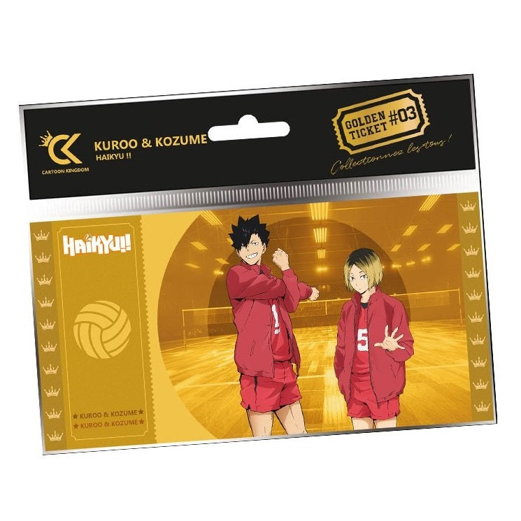 CARTOON KINGDOM - GOLDEN TICKET: HAIKYU!! (KUROO & KOZUME) #03 DA COLLEZIONE