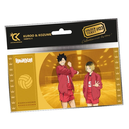 CARTOON KINGDOM - GOLDEN TICKET: HAIKYU!! (KUROO & KOZUME) #03 DA COLLEZIONE