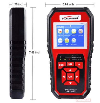 Tester Obd 2 Ii Scanner Konnwei Kw850 Lettore Codice Diagnostica Centralina Auto