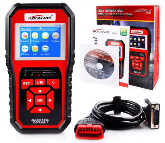Tester Obd 2 Ii Scanner Konnwei Kw850 Lettore Codice Diagnostica Centralina Auto