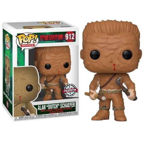 Funko Pop ! Movies Predator (912) Alan Dutch Schaefer Special Edition Statua 9Cm