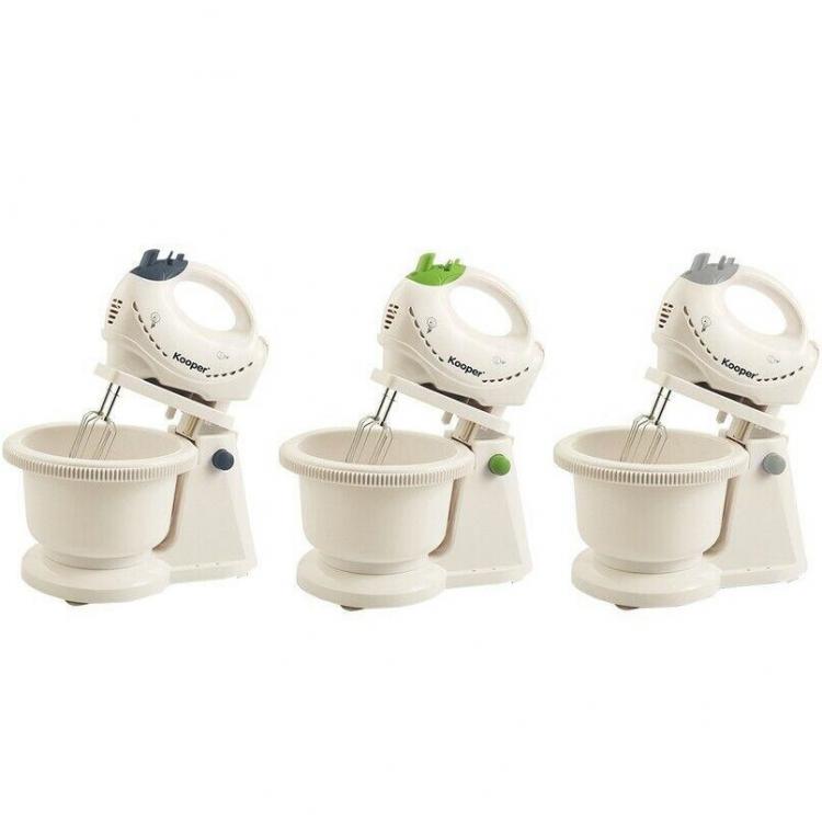Kooper Juanito Sbattitore Elettrico Con Ciotola Frusta Ganci 5 Velocità 200W 2L