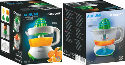 Kooper Spremiagrumi Elettrico 700Ml 40W Spremi Agrumi Succo Arancia Vari Colori