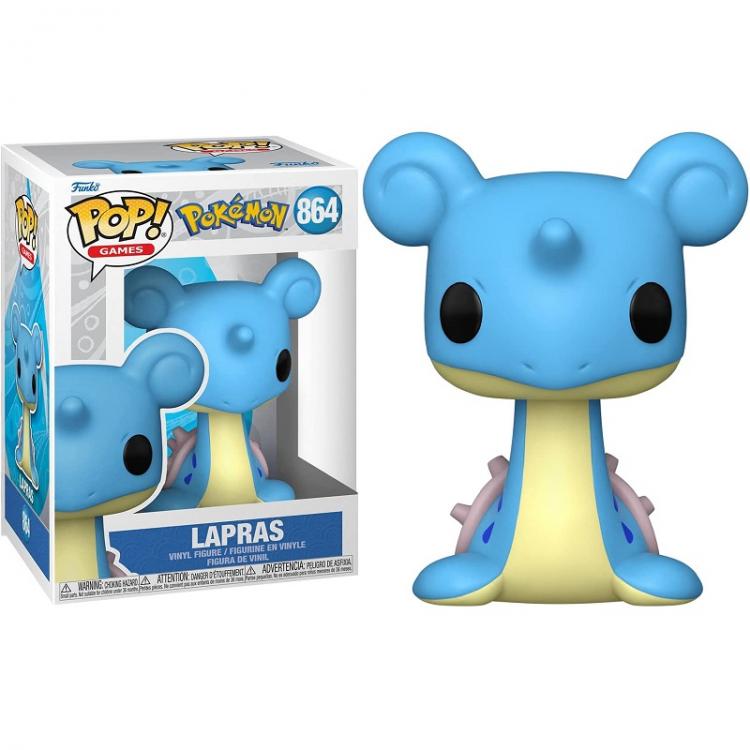 Funko Pop ! Games Pokemon - Lapras (864) Acqua Vinyl Figure Da Collezione
