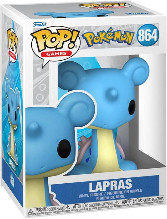 Funko Pop ! Games Pokemon - Lapras (864) Acqua Vinyl Figure Da Collezione