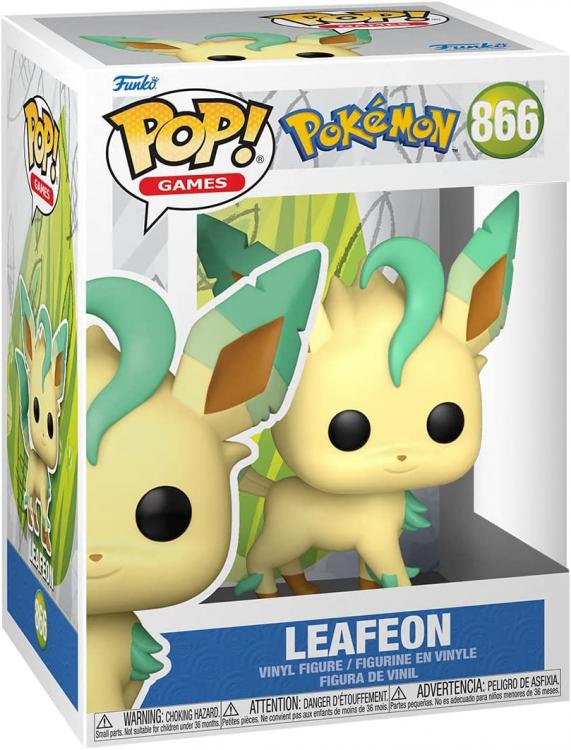Funko Pop ! Games Pokemon - (866) Leafeon Figure Eevee Vinyl 9Cm Evo Nuovo