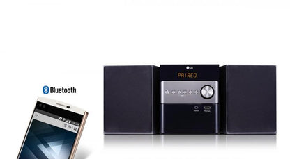 Lg Micro Hi-Fi Cm1560 2.0Ch 10W Bluetooth Sistema Audio Cd Wma Mp3 Usb Dvd Nero