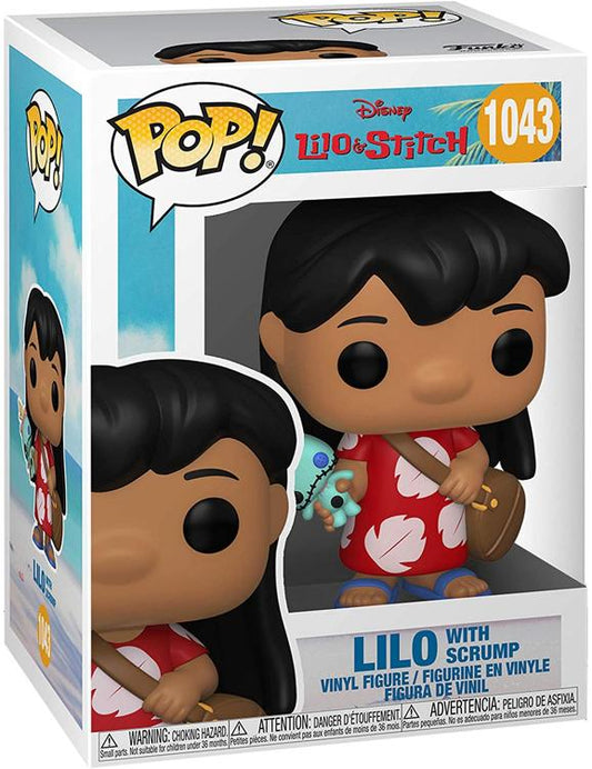 Funko Pop ! Disney Lilo & Stitch - (1043) Lilo With Scrump Vinyl Figure 9Cm