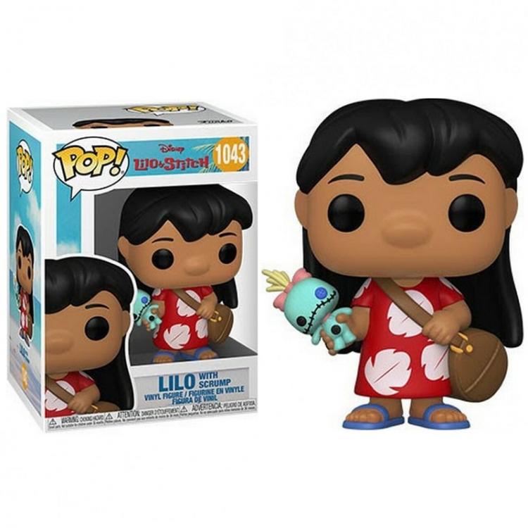 Funko Pop ! Disney Lilo & Stitch - (1043) Lilo With Scrump Vinyl Figure 9Cm