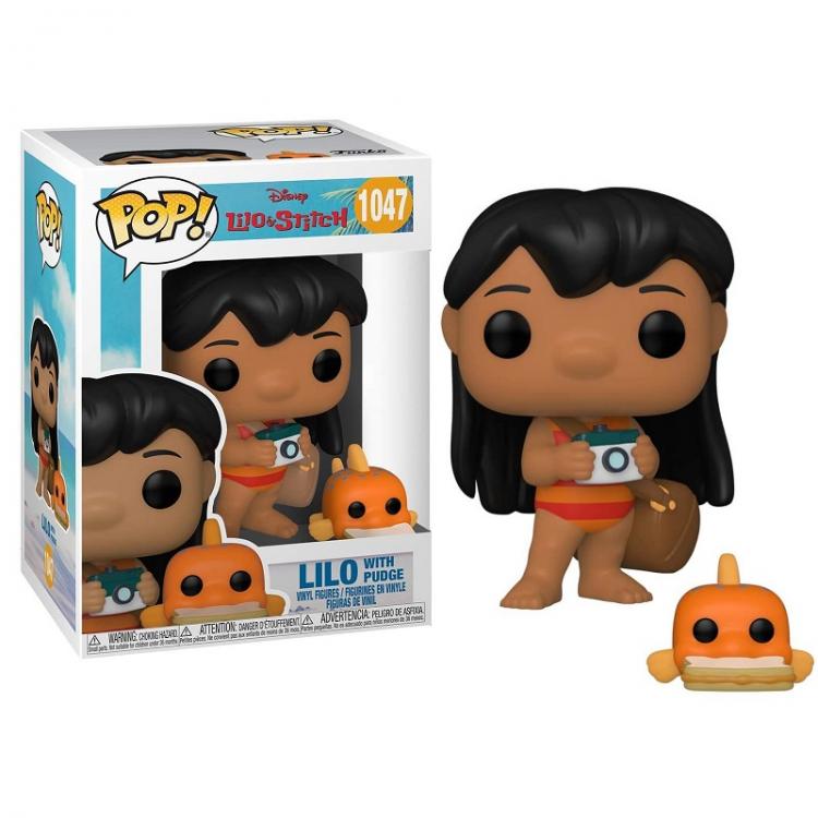 Funko Pop ! Disney Lilo & Stitch - (1047) Lilo With Pudge Vinyl Figure 9Cm