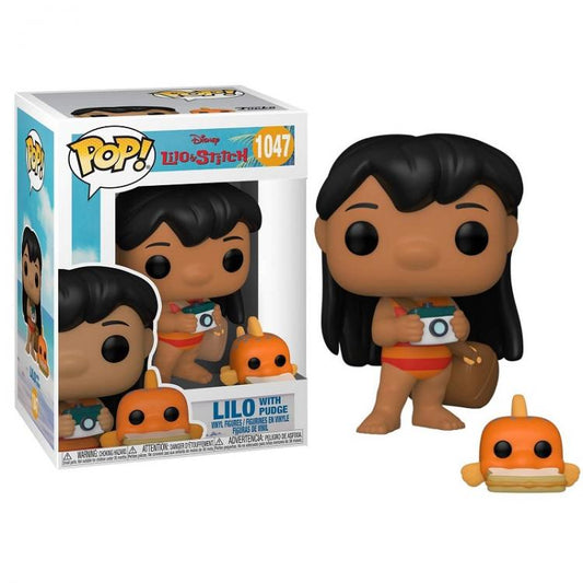 Funko Pop ! Disney Lilo & Stitch - (1047) Lilo With Pudge Vinyl Figure 9Cm